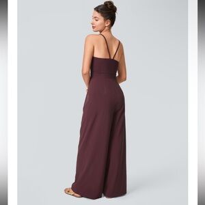 Nwot Halara Breezeful Backless Pocket Wide Leg Quick Dry Resort Jumpsuit casual